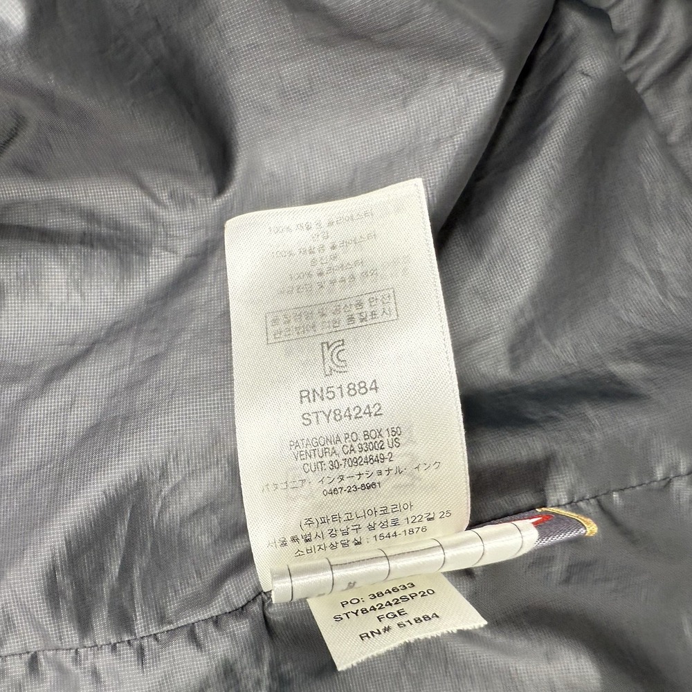Patagonia Vest Mens Small Dark Gray Nana Puff Quilted Full Zip Primaloft Outdoor - Picture 13 of 14